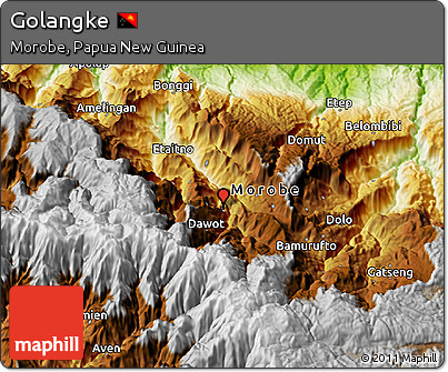 Physical 3D Map of Golangke