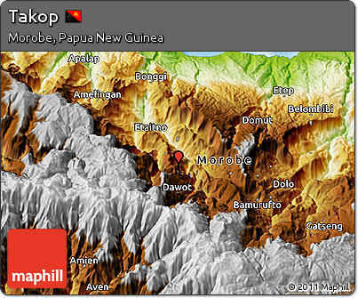 Physical 3D Map of Takop