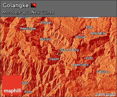 Political 3D Map of Golangke