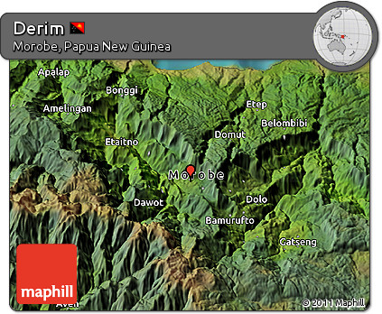 Satellite 3D Map of Derim