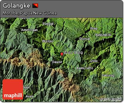 Satellite 3D Map of Golangke