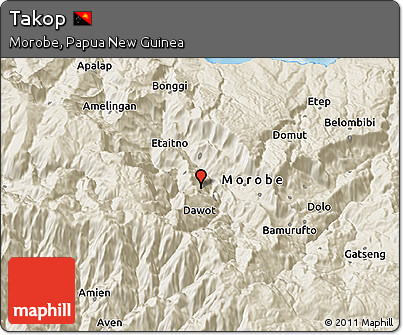 Shaded Relief 3D Map of Takop