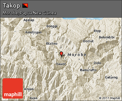 Shaded Relief 3D Map of Takop