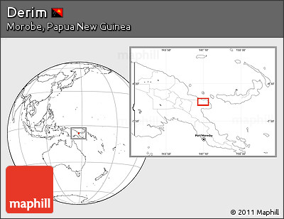 Blank Location Map of Derim