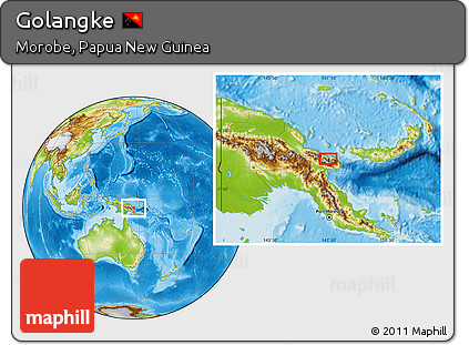 Physical Location Map of Golangke