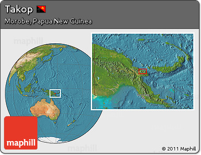 Satellite Location Map of Takop