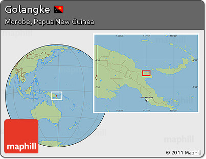 Savanna Style Location Map of Golangke