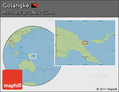 Savanna Style Location Map of Golangke