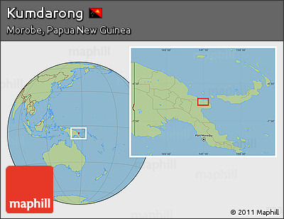 Savanna Style Location Map of Kumdarong