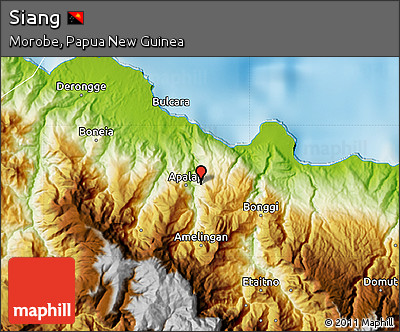 Physical Map of Siang