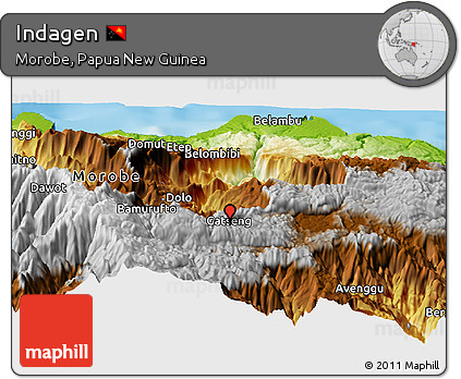 Physical Panoramic Map of Indagen