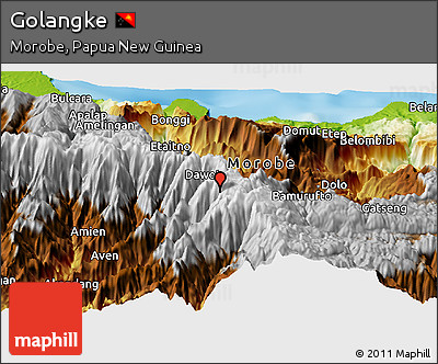 Physical Panoramic Map of Golangke