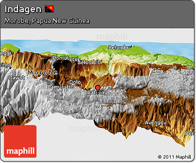 Physical Panoramic Map of Indagen