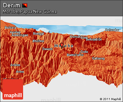 Political Panoramic Map of Derim