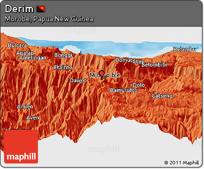 Political Panoramic Map of Derim
