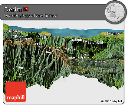Satellite Panoramic Map of Derim
