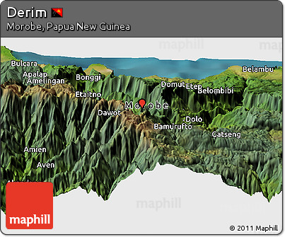 Satellite Panoramic Map of Derim