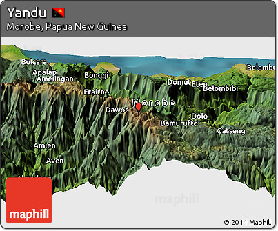 Satellite Panoramic Map of Yandu