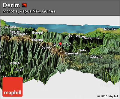 Satellite Panoramic Map of Derim