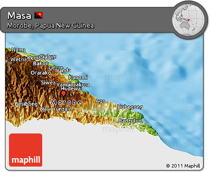 Physical Panoramic Map of Masa