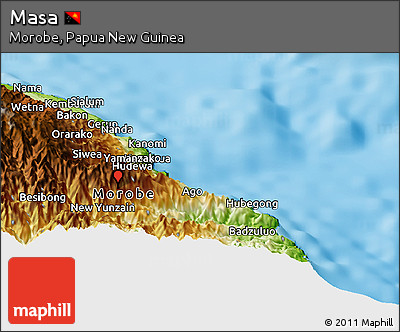 Physical Panoramic Map of Masa