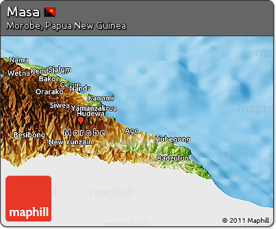 Physical Panoramic Map of Masa