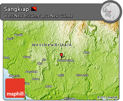 Physical 3D Map of Sangkiap