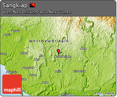 Physical 3D Map of Sangkiap
