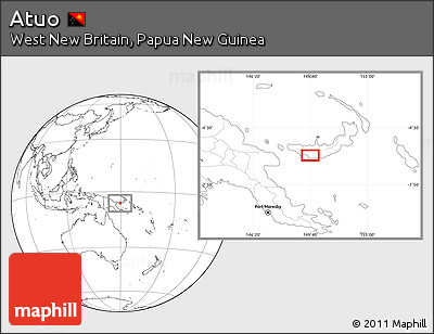 Blank Location Map of Atuo