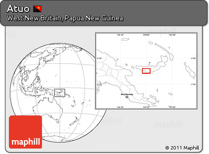 Blank Location Map of Atuo