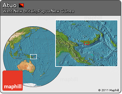 Satellite Location Map of Atuo
