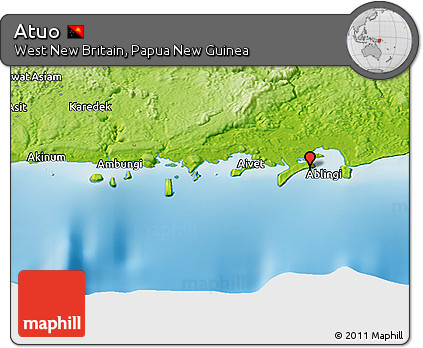 Physical Panoramic Map of Atuo