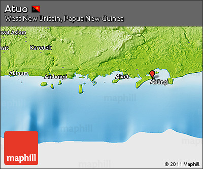 Physical Panoramic Map of Atuo