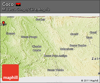 Physical Panoramic Map of Coco