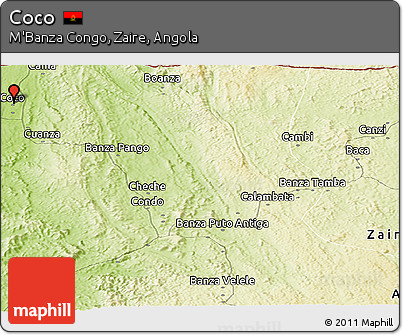 Physical Panoramic Map of Coco