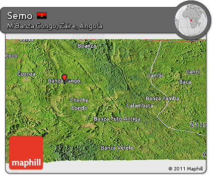 Satellite Panoramic Map of Semo