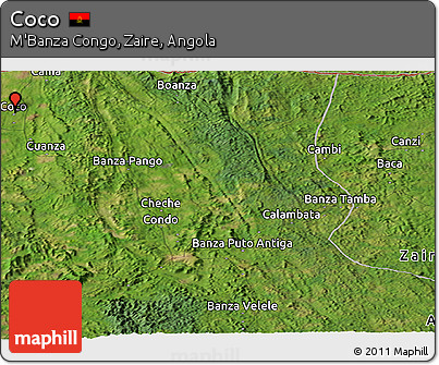 Satellite Panoramic Map of Coco