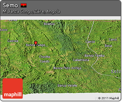 Satellite Panoramic Map of Semo