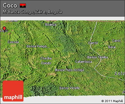 Satellite Panoramic Map of Coco
