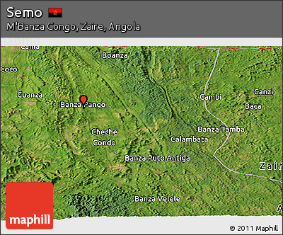 Satellite Panoramic Map of Semo