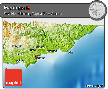 Physical 3D Map of Meninga