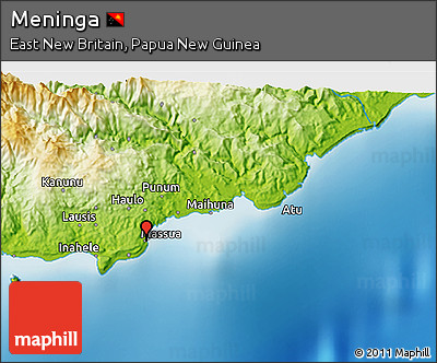 Physical 3D Map of Meninga