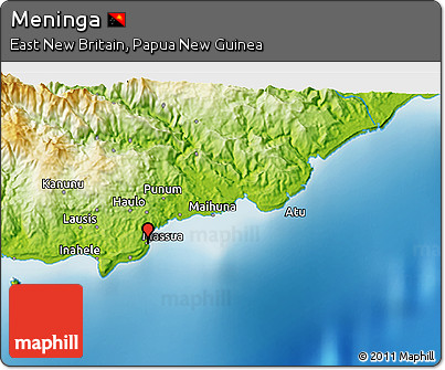 Physical 3D Map of Meninga