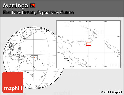 Blank Location Map of Meninga