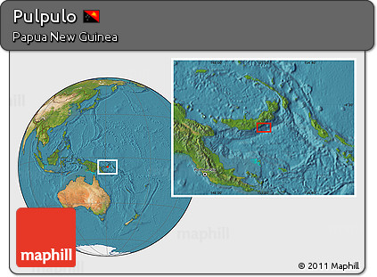 Satellite Location Map of Pulpulo