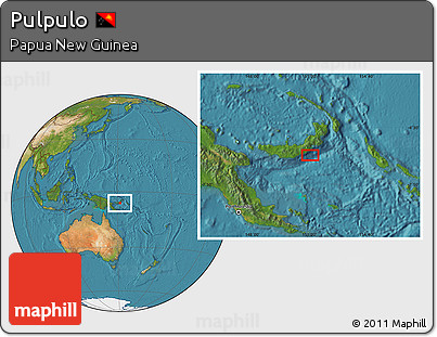 Satellite Location Map of Pulpulo