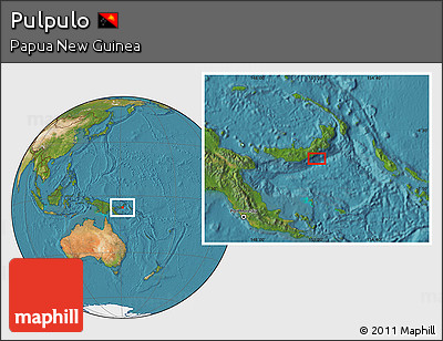 Satellite Location Map of Pulpulo