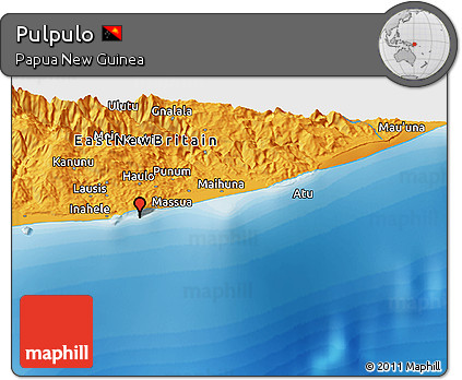 Political Panoramic Map of Pulpulo