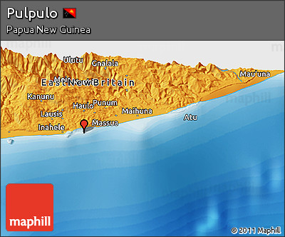 Political Panoramic Map of Pulpulo