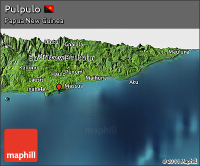 Satellite Panoramic Map of Pulpulo